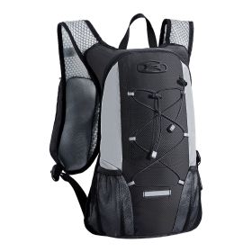 Lightweight Hydration Pack Backpack 2L Water Bladder Cycling Running Hiking (Color: Black, Type: Lightweight)